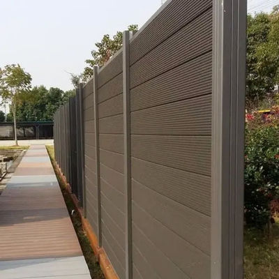 Weer Bestand WPC Omheining Panels 200 X 200 Mm Eco Openluchtgrey composite fence panels
