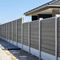 Загородка погоды устойчивая WPC обшивает панелями панели загородки 200 x 200 Mm Eco на открытом воздухе серые составные