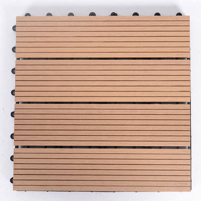 สีขาว แบบพกพา DIY Wpc Easy Deck Terrace Indoor Wpc Wall Panel 310 X22 Mm