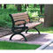 आउटडोर आधुनिक लाउंज लंबा लकड़ी का स्टोरेज बेंच डब्ल्यूपीसी टेबल चेयर गार्डन पब्लिक पार्क मेटल वुड आयरन स्टील प्लास्टिक