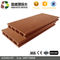 Coklat 100 X 25mm Butir Kayu Alami Wpc Decking Floor Grey Hollow Composite Decking